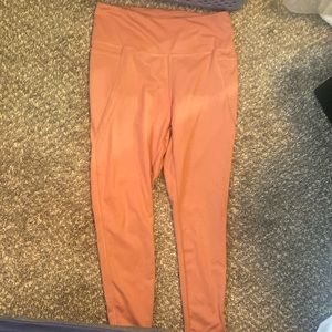 Pink/Salmon colored leggings